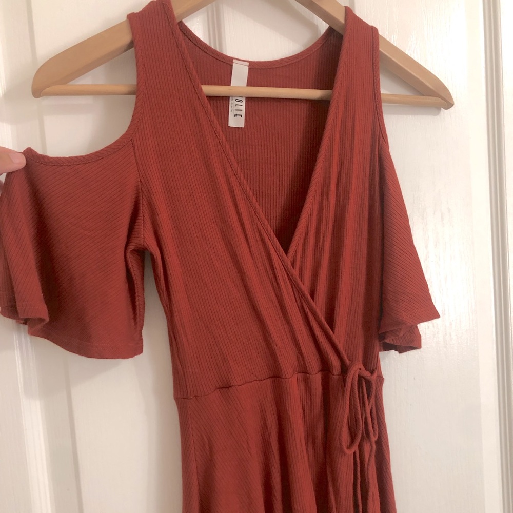 Burnt orange dress